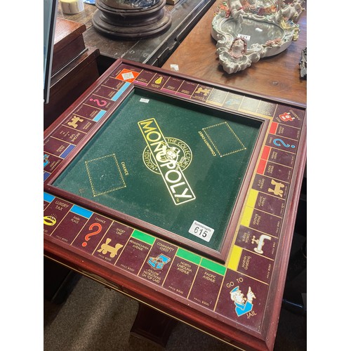 615 - An American Monopoly games table, 