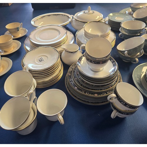 728 - A Wedgwood 'Runnymede' part Tea Service plus Royal Doulton 'Rhodes' 6 setting dinner service