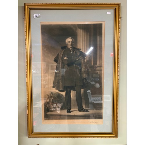 532 - After Henry Perronet Briggs (1793-1844), Arthur Wellesley, 1st Duke of Wellington, portrait, mezzoti... 