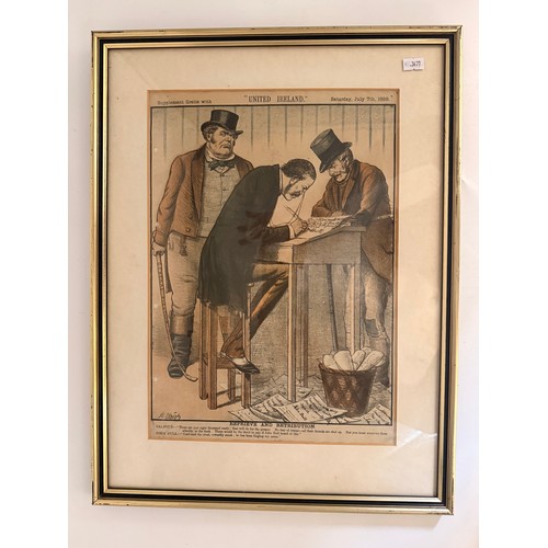 14 - Three framed colour prints titled 