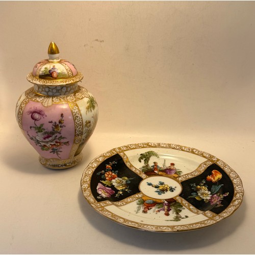 313 - A substantial collection of porcelain including Dresden, Meissen etc.