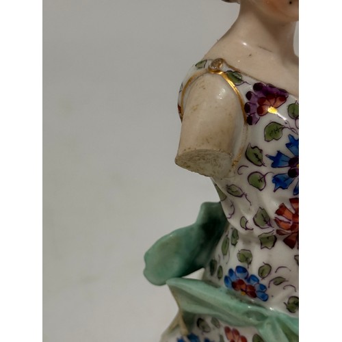 319 - A collection of nine porcelain figurines, assorted makers incl Dresden, Wallendorf Porcelain, Meisse... 