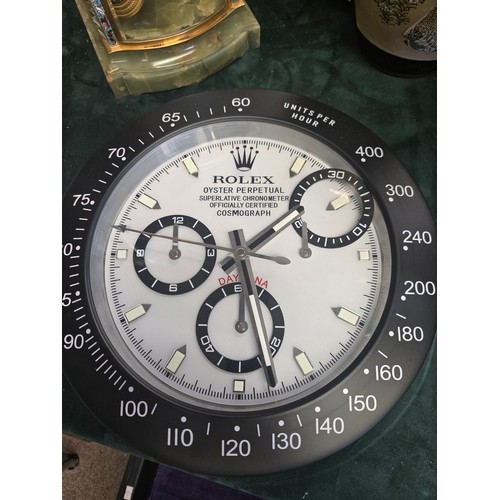 52 - A Rolex oyster Perpetual Display clock a/f