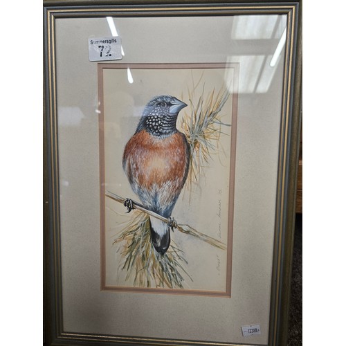 72 - Three Framed watercolours by Russian illustrator Anikin - Still life with coffee pot (original) by B... 