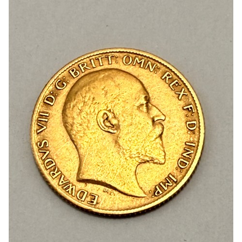 416 - An Edward VII half sovereign, 1905. 4.0g