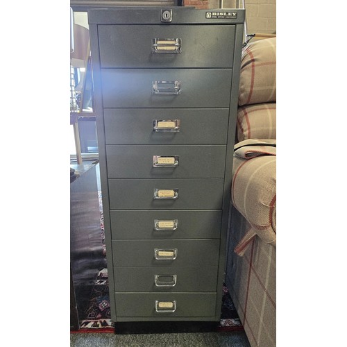 799 - A set of metal Bisley filing drawers H95cm x D46cm x W36cm