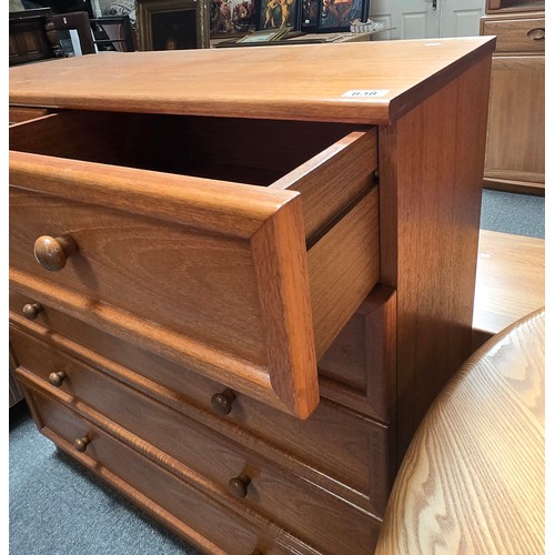 838 - G-Plan Albany Teak chest of drawers, two short over four long drawers W101cm x H103cm