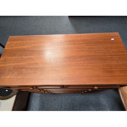 838 - G-Plan Albany Teak chest of drawers, two short over four long drawers W101cm x H103cm