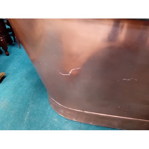 985 - A modern copper bath 1.7m long x 70cm