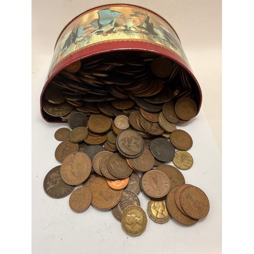 467 - A collection of coinage, mostly copper, British and foreign, including some George II and George III... 