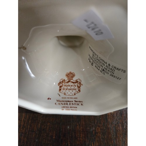 179 - A collection of ceramics including Mason's Ironstone, Royal Crown Derby and Coalport. (16)