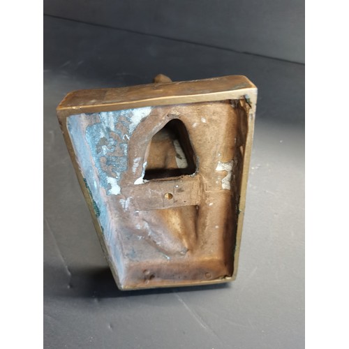 68 - Jocelyn Horner (1902-1973), Kneeling nun with hands clasped to breast, bronze, Art Deco angular styl... 