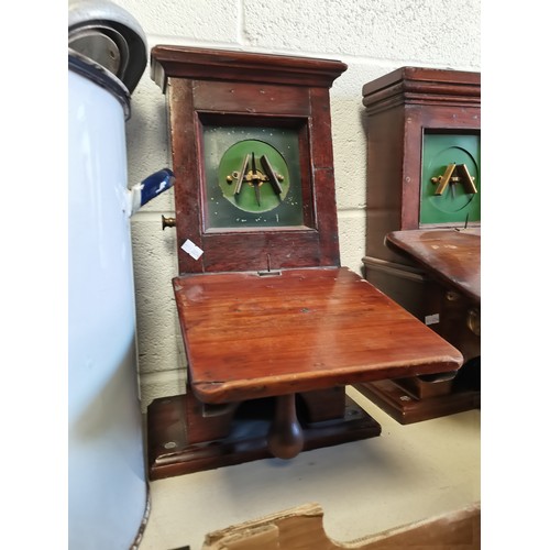 695 - Pair of antique needle single needle block telegraph instruments plus railwayana items - lantern, me... 