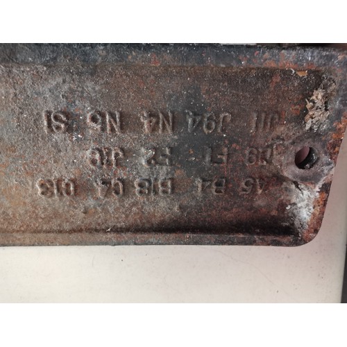 691 - Cast iron British Railways locomotive numberplate, raised numbers 
