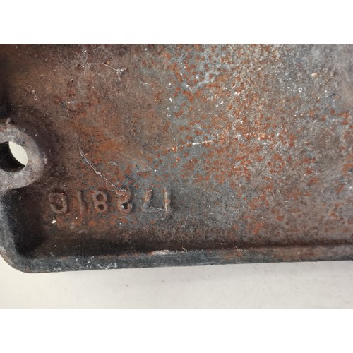 691 - Cast iron British Railways locomotive numberplate, raised numbers 