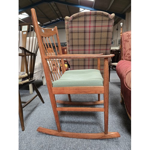 833 - A mid-century Danish Teak Rocking chair by Arne Vodder for Sibast Furniture Denmark. c1960's - featu... 
