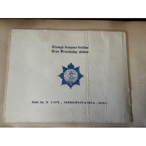 289 - A WW1 1916-18 photo album of Mesopotamia (Baghdad and Basra), 596 Mechanical Transport Coy A.S.C., p... 