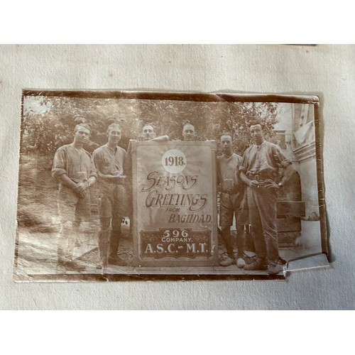 289 - A WW1 1916-18 photo album of Mesopotamia (Baghdad and Basra), 596 Mechanical Transport Coy A.S.C., p... 
