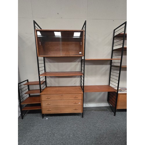 877 - A Mid-century Staples Ladderax modular shelving and storage system. designed by Robert Heal in 1964 ... 