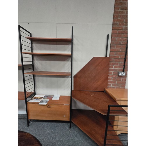 877 - A Mid-century Staples Ladderax modular shelving and storage system. designed by Robert Heal in 1964 ... 