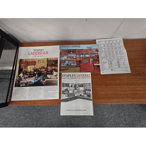 877 - A Mid-century Staples Ladderax modular shelving and storage system. designed by Robert Heal in 1964 ... 