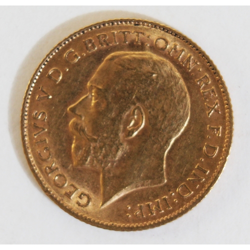 117 - George V 1911 half sovereign.