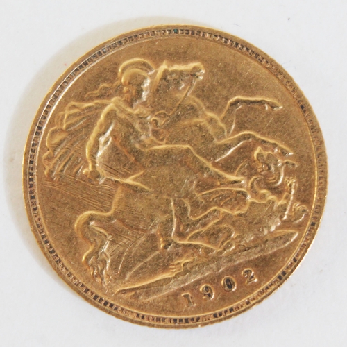 118 - Edward VII 1902 half sovereign.