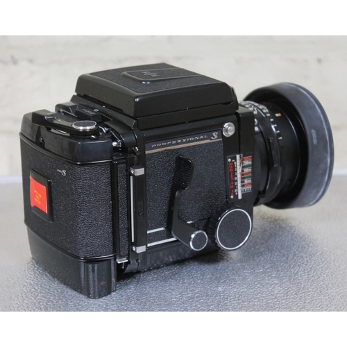 373 - A Mamiya RB67 Professional S medium format camera, with case and accessories.