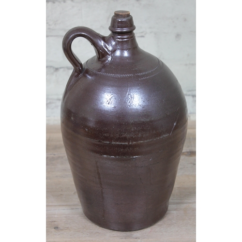 384 - Stoneware flagon