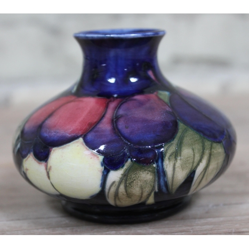 392 - A Moorcroft pottery squat vase, height 8cm.