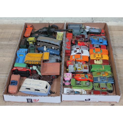 412 - A collection of die cast model vehicles.