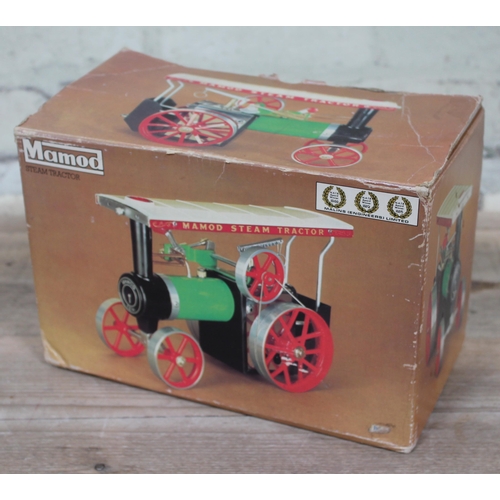 418 - A Mamod live steam tractor, boxed and appears unused.