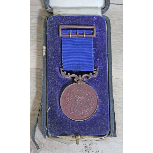 419 - A cased bronze Liverpool Shipwreck and Humane Society medal awarded to Robert Marshall for Meritorio... 