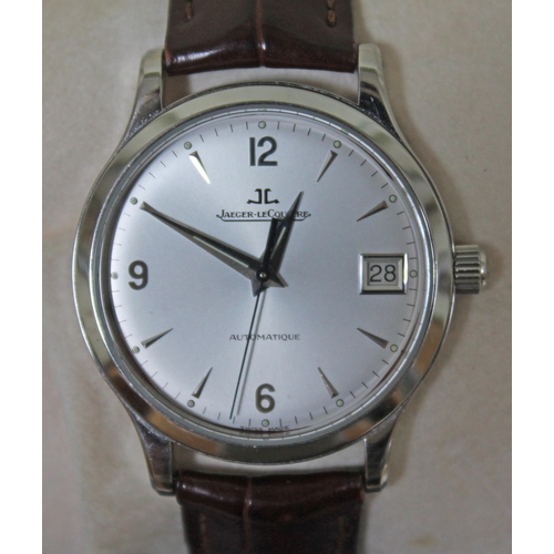 89 - A Jaeger Le Coultre Master Control 1000 Hours stainless steel wristwatch no 2899, dial diam. 35mm, w... 