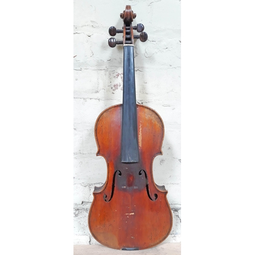 82 - A late 19th Century German violin by Louis Lowendall, Dresden, inscribed 'Lowendall's Paganini Violi... 