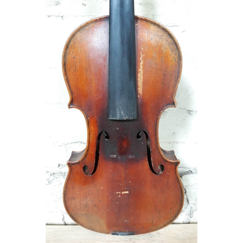 82 - A late 19th Century German violin by Louis Lowendall, Dresden, inscribed 'Lowendall's Paganini Violi... 