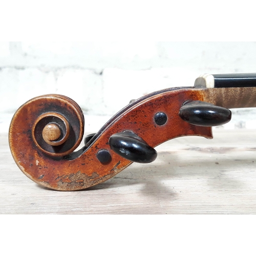 82 - A late 19th Century German violin by Louis Lowendall, Dresden, inscribed 'Lowendall's Paganini Violi... 