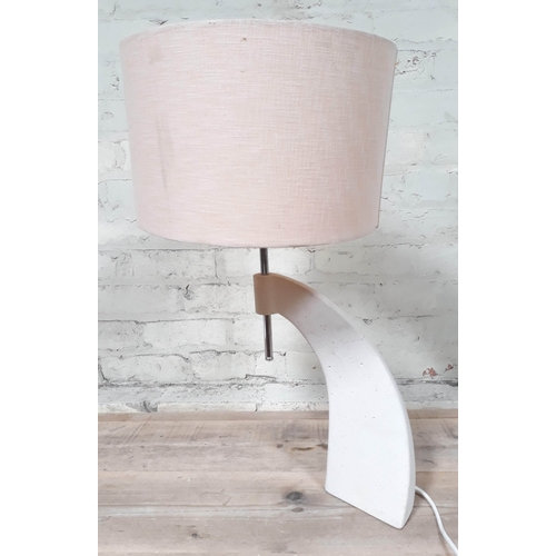 393 - A contemporary composite lamp by David Hunt Lighting.