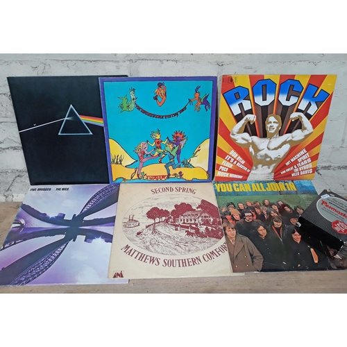 394 - A quantity of LPs including Pink Floyd, The Incredible String Band, Five Bridges, Mathews Southern C... 