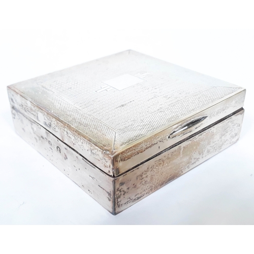 159 - A hallmarked silver box, length 8.5cm.