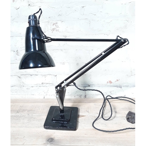 409 - A Herbert Terry & Sons black anglepoise lamp.