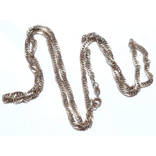 420 - A hallmarked 9ct gold chain, wt. 5g.