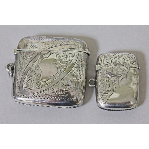 207 - Two hallmarked silver vesta cases.