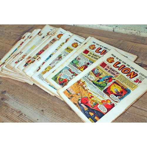 381 - Lion comics full year 1956 plus 1957 issues