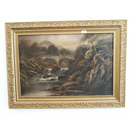 387 - Becker (19th Century), Welsh landscapes, pair, oil on canvas. 50cm x 75cm