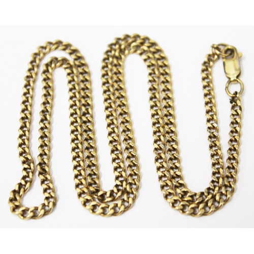 106 - A 9ct gold chain, length 47cm, gross weight 9.8 grams, marked .375