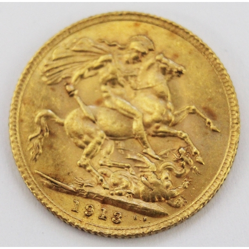 110 - A George V 1913  sovereign