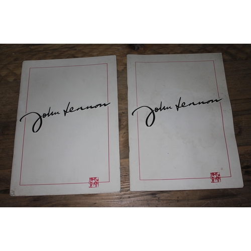 449 - Two John Lennon exhibition catalogues.