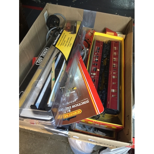 323 - A box of model railway items