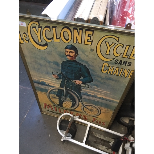 66 - Framed cycling poster